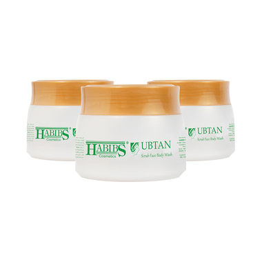 Habibs Ubtan Scrub Face Body Wash Powder (100gm Each)