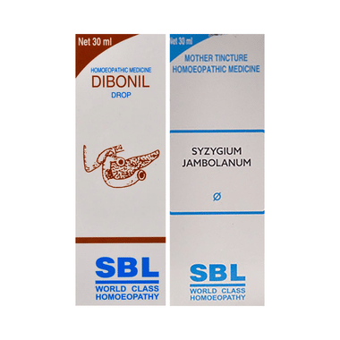 Combo Pack of SBL Syzygium Jambolanum Mother Tincture Q & SBL Dibonil Drop (30ml Each)
