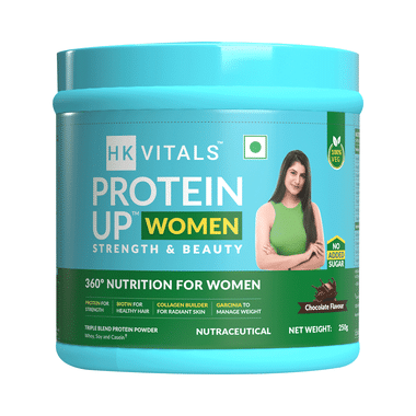 HK Vitals Protein Up Women With Biotin & Garcinia | For Strength & Beauty | Flavour Powder Chocolate