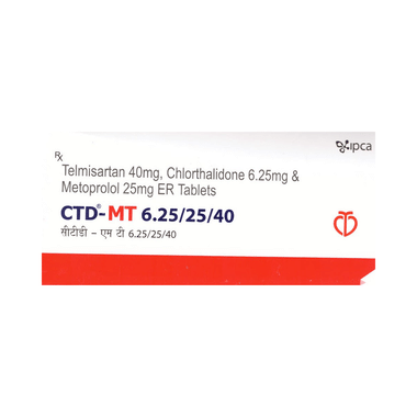 CTD-MT 6.25/25/40 Tablet ER