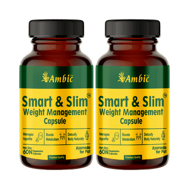 Ambic Smart & Slim Vegetarian Capsule (60 Each)