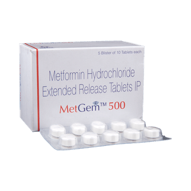 Metgem 500 Tablet ER