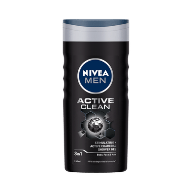 Nivea Men Shower Gel For Body, Skin & Hair | Active Clean