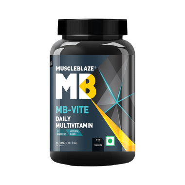 MuscleBlaze MB-Vite Multivitamin | With Amino Acids, Pre & Probiotic Blend | For Energy, Gut Health & Immunity | Tablet