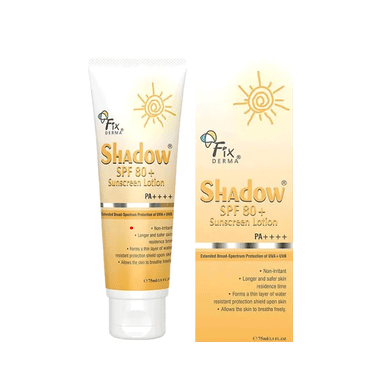 Fixderma Shadow Sunscreen Lotion | UVA/UVB Sun Protection Spf 80+PA++++