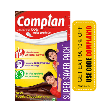 Complan Nutrition Drink Powder For Children | Nutrition Drink For Kids With Protein & 34 Vital Nutrients | Royale Chocolate