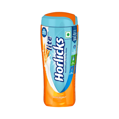 Horlicks Lite With Antioxidant Nutrients, Protein & No Added Sugar For Stamina, Bones, Immunity & Growth Powder Regular Malt