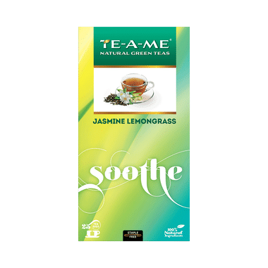 TE-A-ME Natural Green Teas (1.5gm Each) Jasmine Lemongrass Soothe