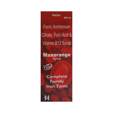 Maxorange Syrup Sugar Free