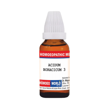 Dr. Majumder Homeo World Acidum Boracicum(30ml Each) 3