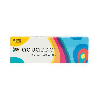 Aquacolor Daily Disposable Colored Contact Lens With UV Protection Optical Power -0.75 Spicy Gray