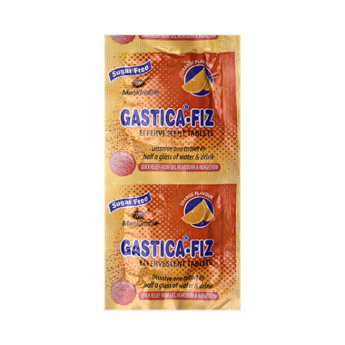 Gastica-Fiz Effervescent Tablet Orange Sugar Free