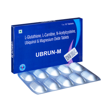 UB Run-M Tablet with L-Glutathione, L-Carnitine, NAC, Ubiquinol & Magnesium