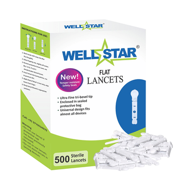 Wellstar Flat Lancets White