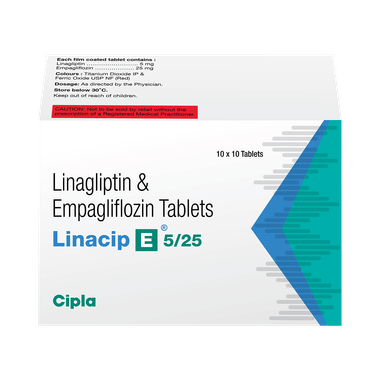 Linacip E 5/25 Tablet