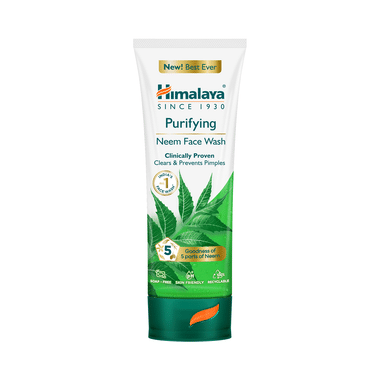 Himalaya Herbals Purifying Neem Face Wash | For Acne & Pimple Relief | Paraben and Soap Free Face Care Product