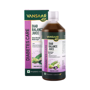 Vansaar 45+ Diab Balance Juice For Diabetes Care, Lowers Blood Sugar Levels Naturally Juice