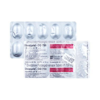 Divalprid-OD 750mg Tablet PR