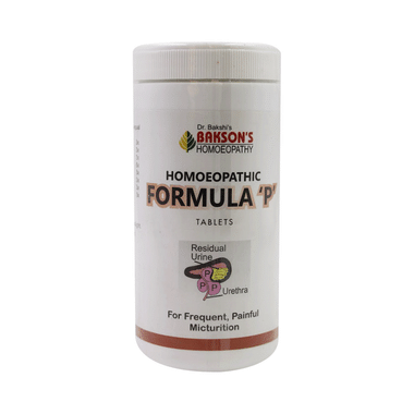 Bakson's Homoeopathy Homoeopathic Formula P Tablet