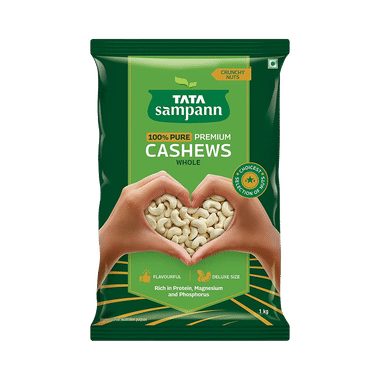 Tata Sampann 100% Pure Premium Cashews Whole  Rich In Protein, Magnesium & Phosphorus