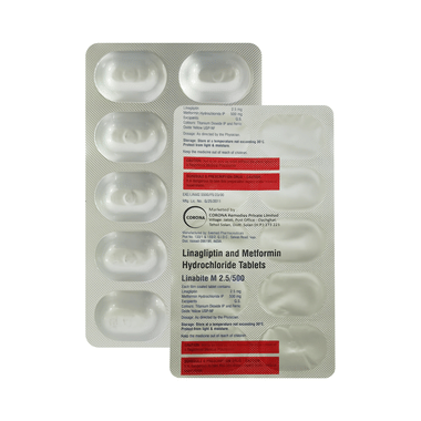 Linabite M 500mg/2.5mg Tablet