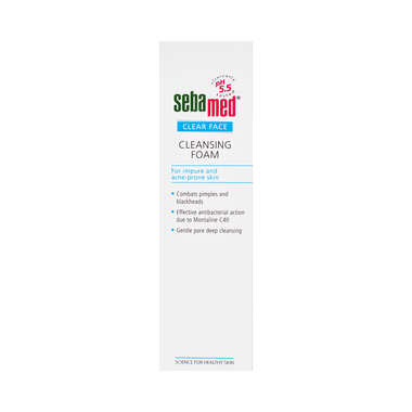 Sebamed Antibacterial Clear Face Cleansing Foam For Impure And Acne-prone Skin | Face Care Product For Pimples & Blackheads