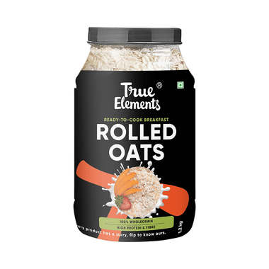 True Elements Rolled Oats With Fibre, Protein & Antioxidants For Keto Friendly Diet