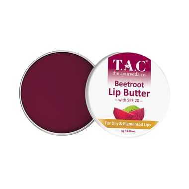TAC The Ayurveda Co. Beetroot Lip Butter for Dry & Pigmented Lips
