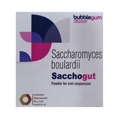 Sacchogut Powder for Oral Suspension Bubblegum