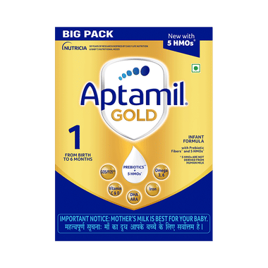 Aptamil Gold Infant Formula with Prebiotic Stage 1 from Birth to 6 Months