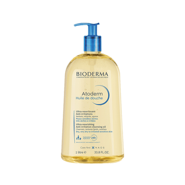 Bioderma Atoderm Huile De Douche Ultra-Nourishing Anti-Irritation Cleansing Oil Dry, Very Dry To Irritated Sensitive Skin