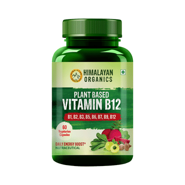 Himalayan Organics Plant Based Vitamin B12 Vegetarian Capsule Good For Digestion And Nerve Health