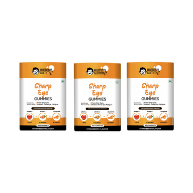 Hummy Gummy Sharp Eye Gummies (30 Each) Strawberry