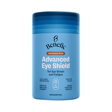 Benefic Advanced Eye Shield Chocolate Bites For Eye Strain & Fatigue