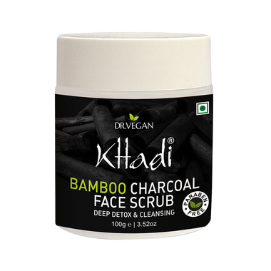 Dr. Vegan Khadi Face Scrub Bamboo Charcoal