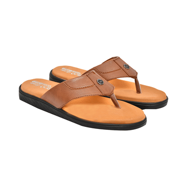 Edelie DSLP 56019 Men Doctor Orthopedic And Diabetic Slippers Tan 8