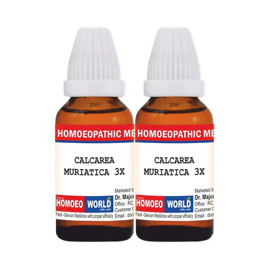 Dr. Majumder Homeo World Calcarea Muriatica Dilution(30ml Each) 3X