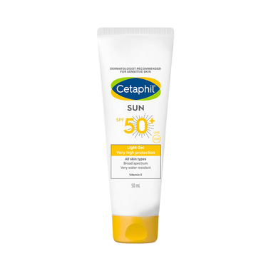 Cetaphil Sun Light High Protection Sunscreen Gel | Gel SPF 50+ All Skin Types