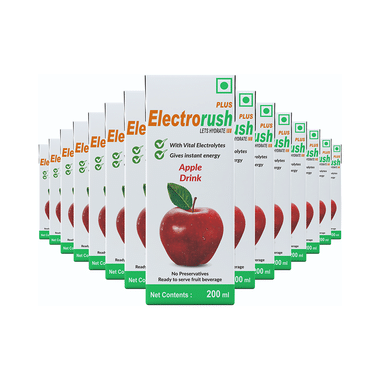 Electrorush Plus Drink Pack (200ml Each) Apple