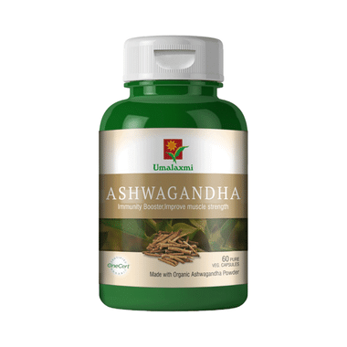 Umalaxmi Organics Ashwagandha Veg Capsules