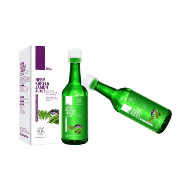 Mannika Naturals Neem Karela Jamun Juice (500ml Each)