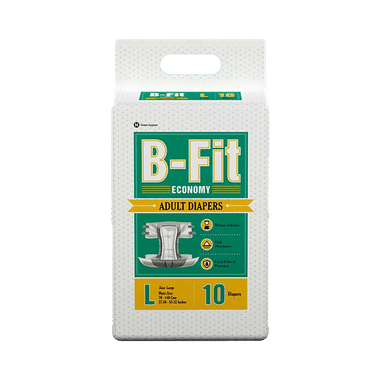 B-Fit Economy Adult Diapers (10 Each) Large