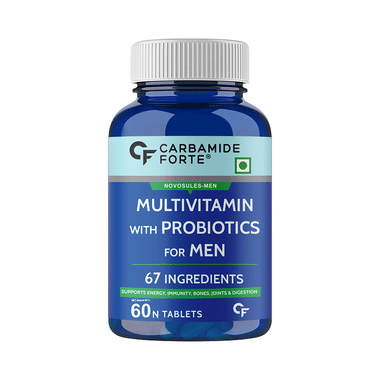 Carbamide Forte Multivitamin With Probiotics For Men | Boosts Gut Health, Bones, Joints & Digestive Health | Tablet