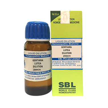 SBL Gentiana Lutea Dilution 200 CH