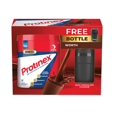 Protinex High Quality Protein | Nutritional Drink for Immunity & Strength Zero Added Sugar Rich Chocolate Powder