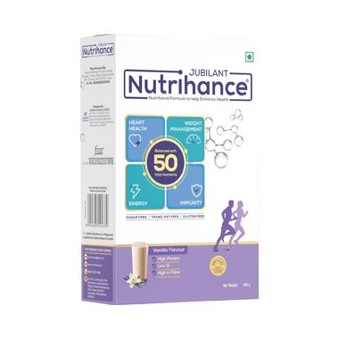 Jubilant Nutrihance For Heart, Energy, Weight Mangement & Immunity | Flavour Vanilla