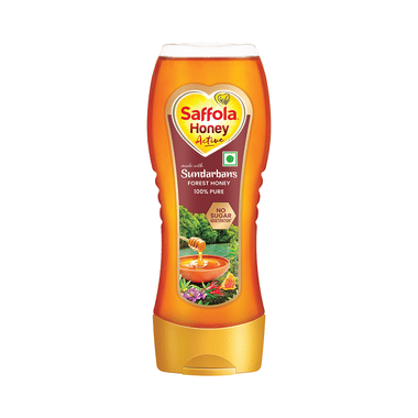 Saffola Honey Active | Made With Sundarban Forest Honey | No Sugar Adulteration