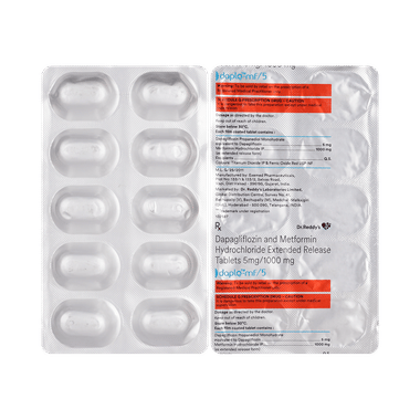 Daplo MF 5mg/1000mg Tablet