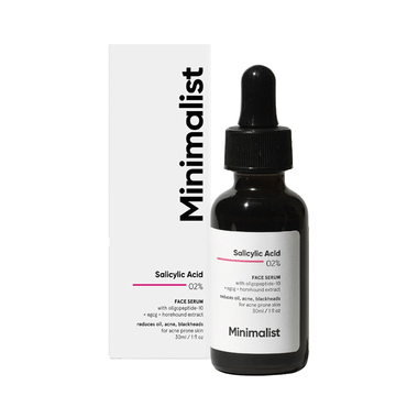 Minimalist Salicylic Acid 2% Face Serum | Reduces Oil, Acne & Blackheads | Face Care Product For Acne-Prone Skin