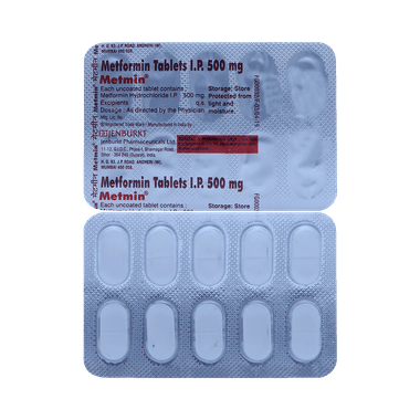 Metmin 500mg Tablet